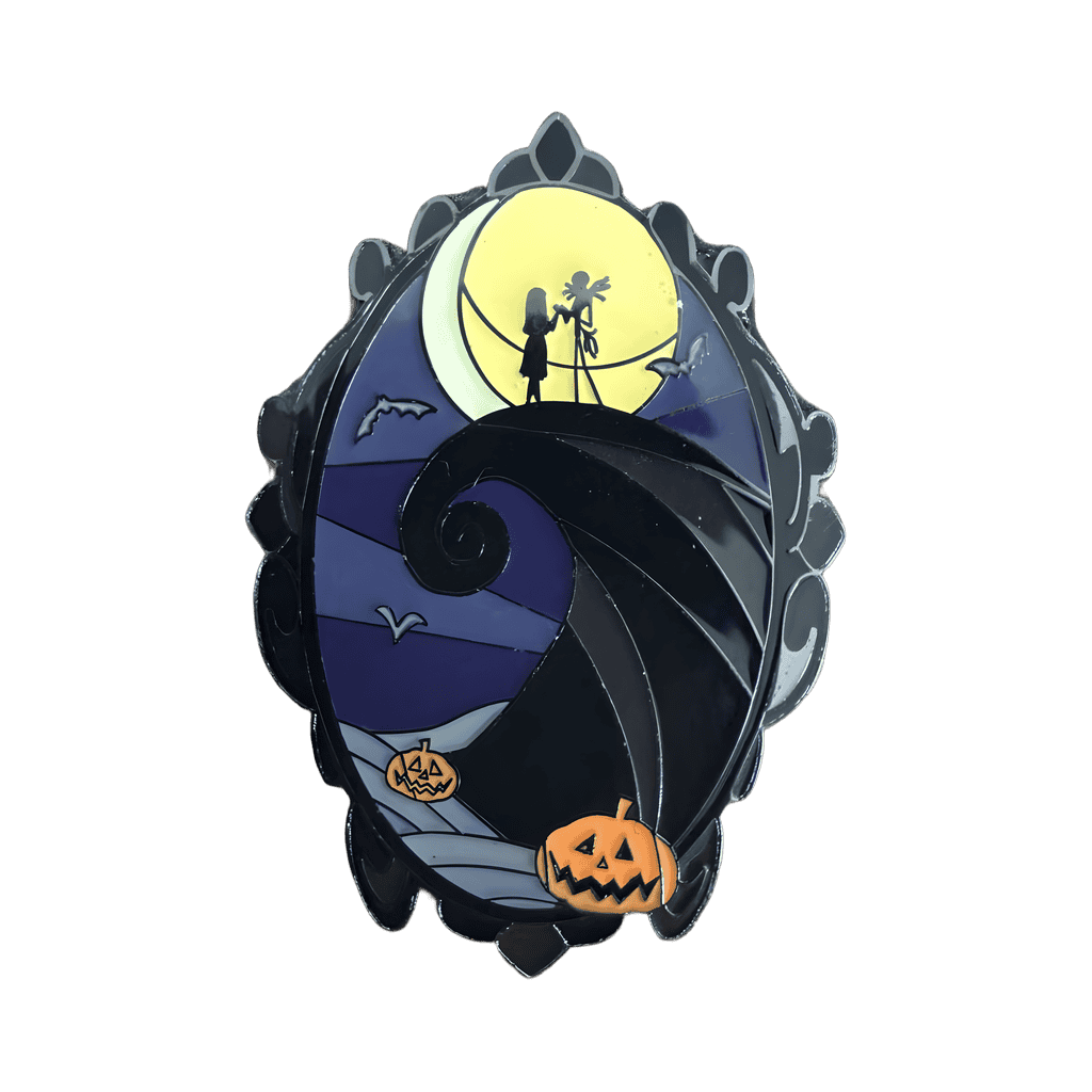 Jack and Sally On Spiral Hill Frame Disney pin