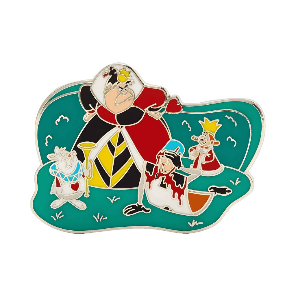 Queen of Hearts in the garden Disney pin
