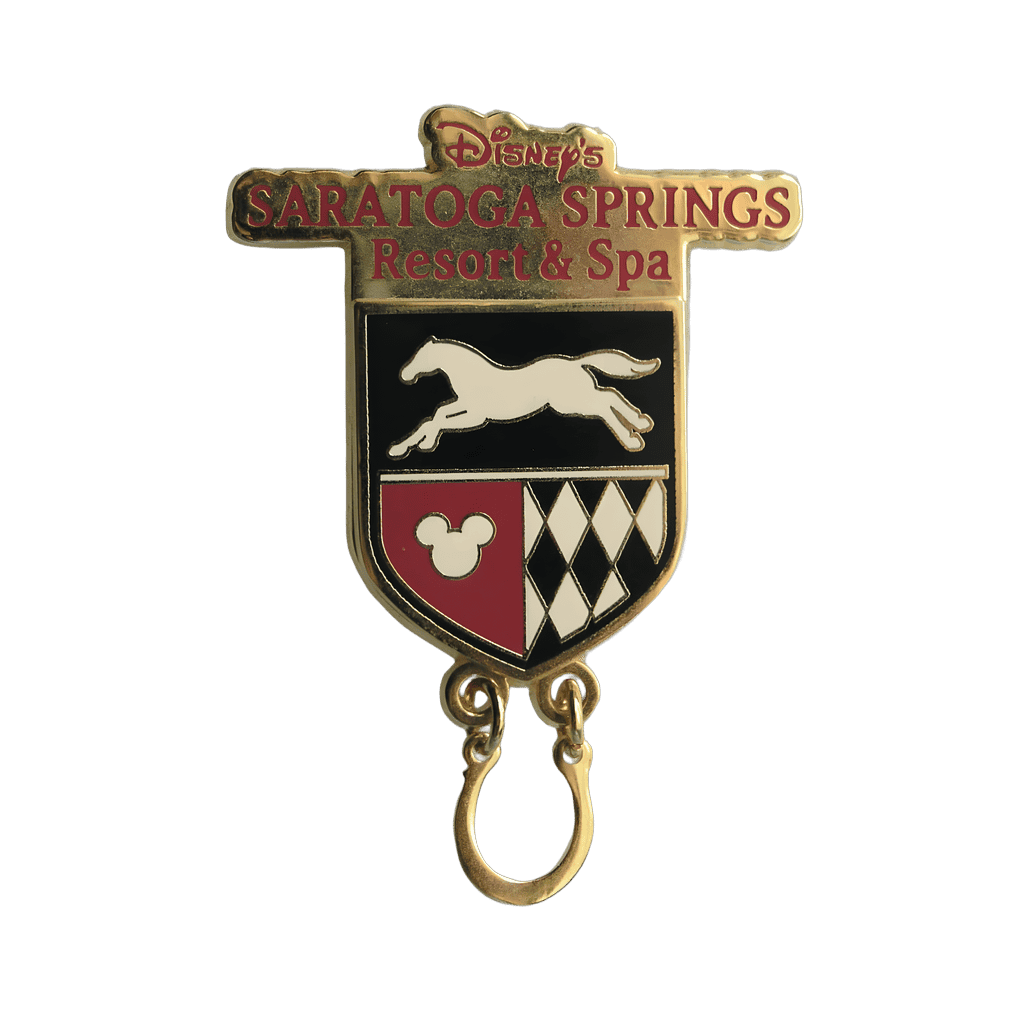 Saratoga Springs Resort & Spa - Shield and Horse Shoe Dangle Disney pin