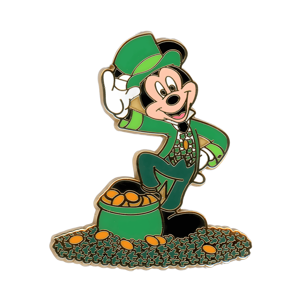2006 Leprechaun Mickey with a Pot of Gold Disney pin