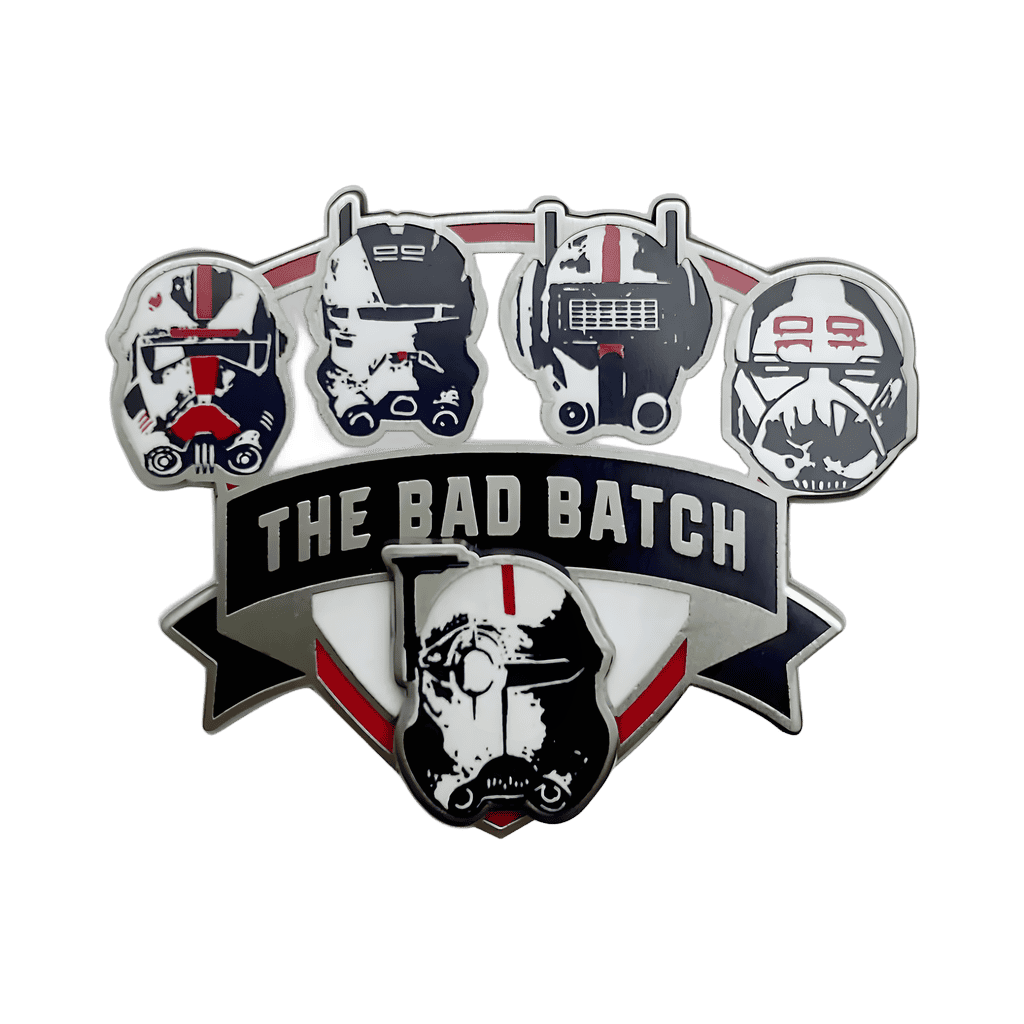 Hunter, Crosshair, Wrecker, Tech and Echo Helmets Disney pin