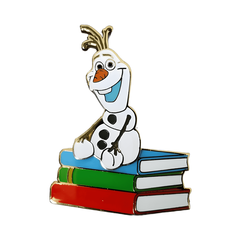 Olaf Sitting On Pile of Books Disney pin