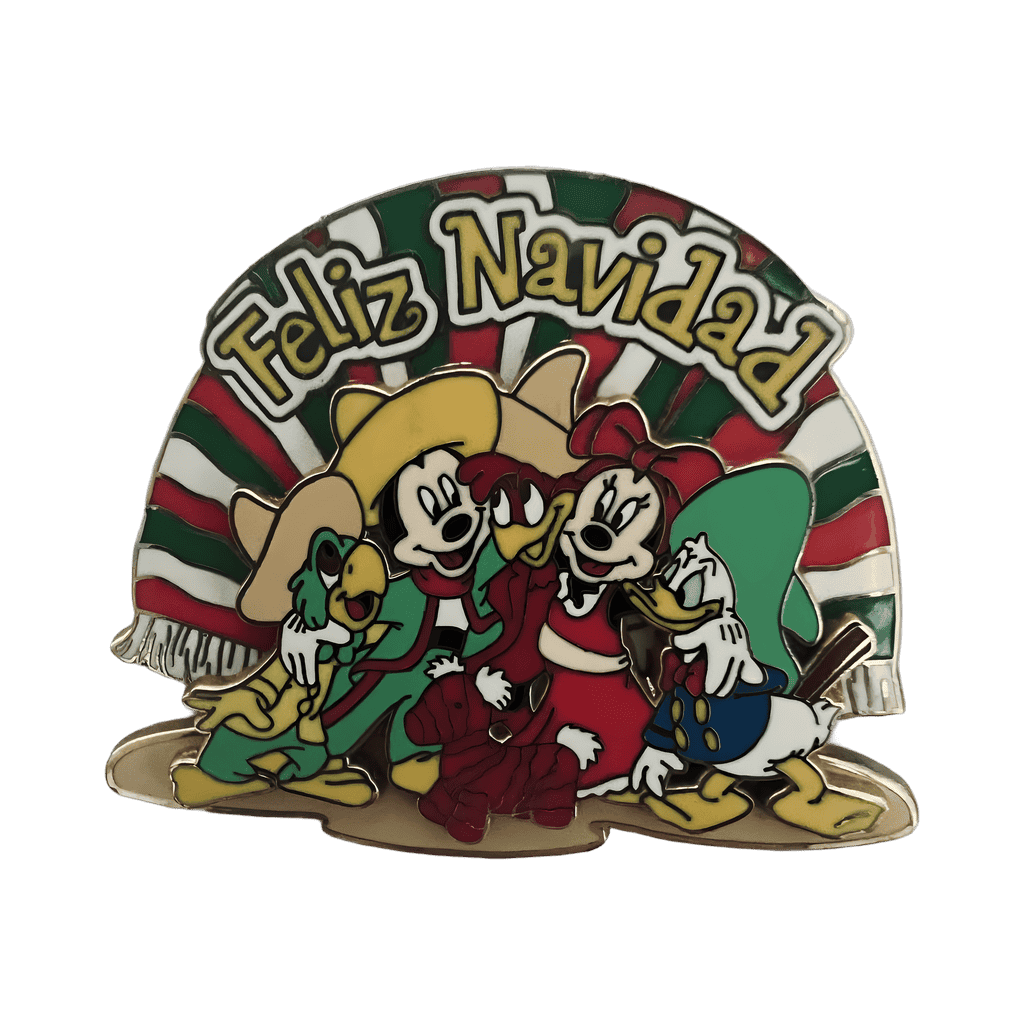 Feliz Navidad - Three Caballeros, Mickey, and Minnie Disney pin