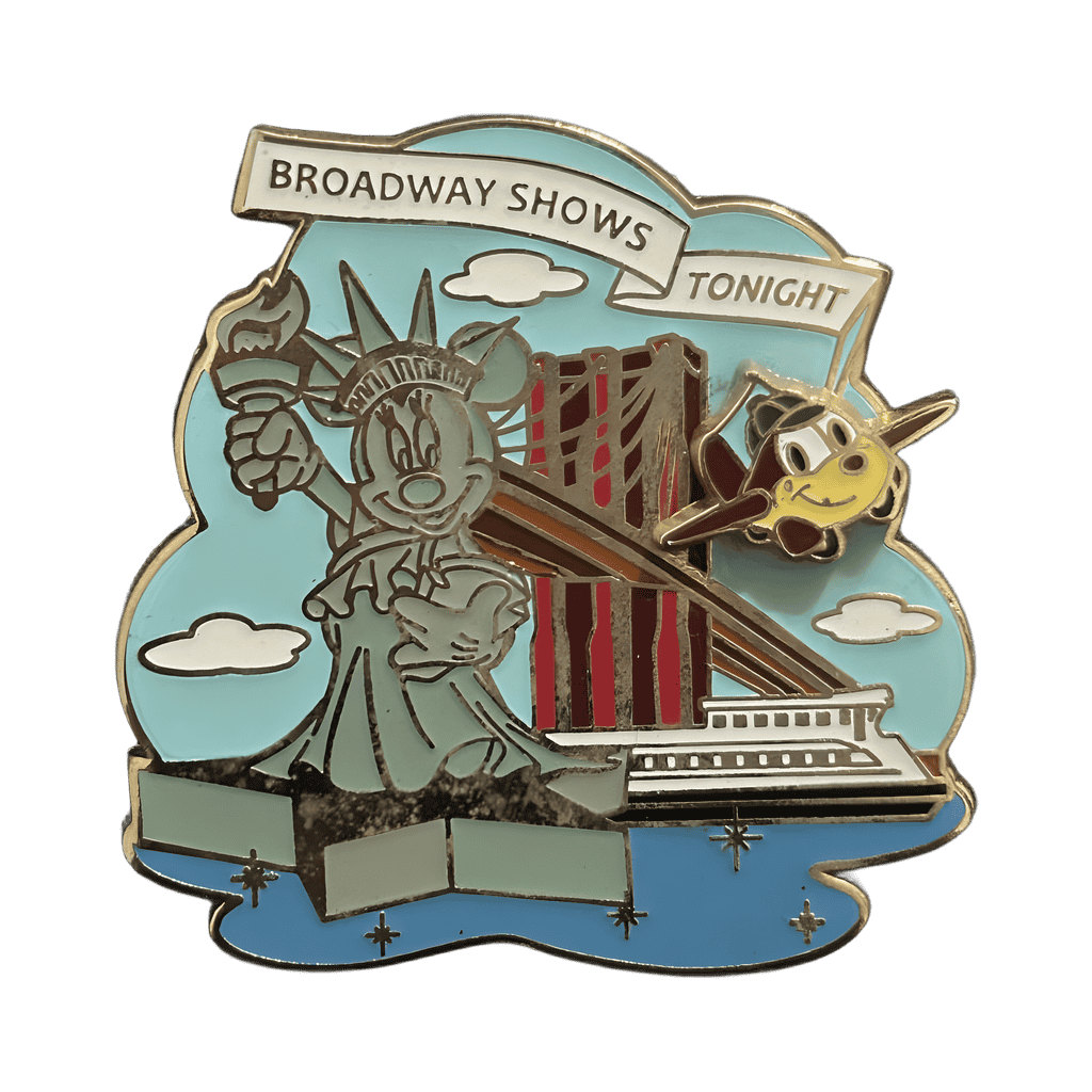 Minnie as Statue of Liberty with Brooklyn Brdge and Plans Disney pin
