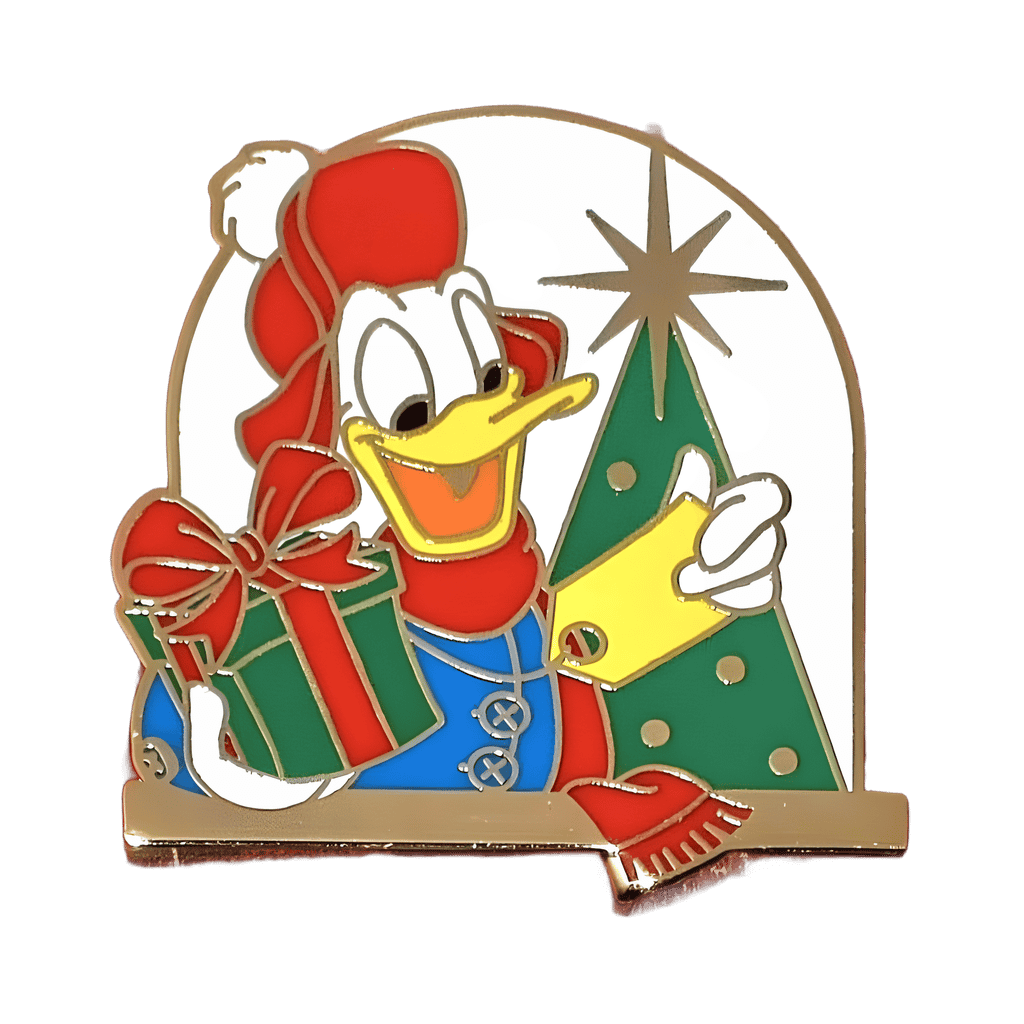 Donald with Present Disney pin