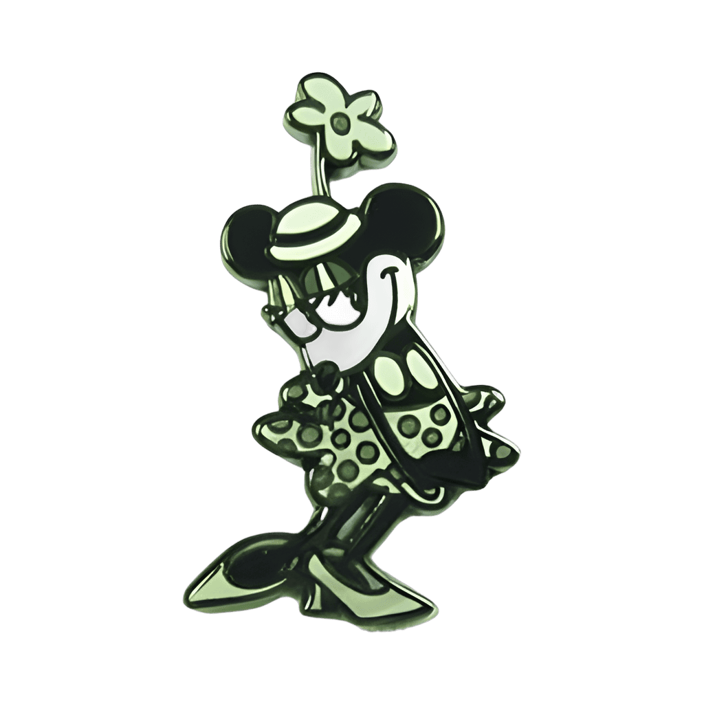 Steamboat Willie 80th Anniversary — Black and White Minnie Mouse Disney pin
