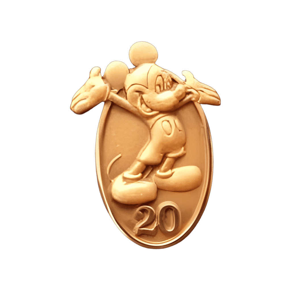20 Years (Mickey Low Tail Version) Disney pin