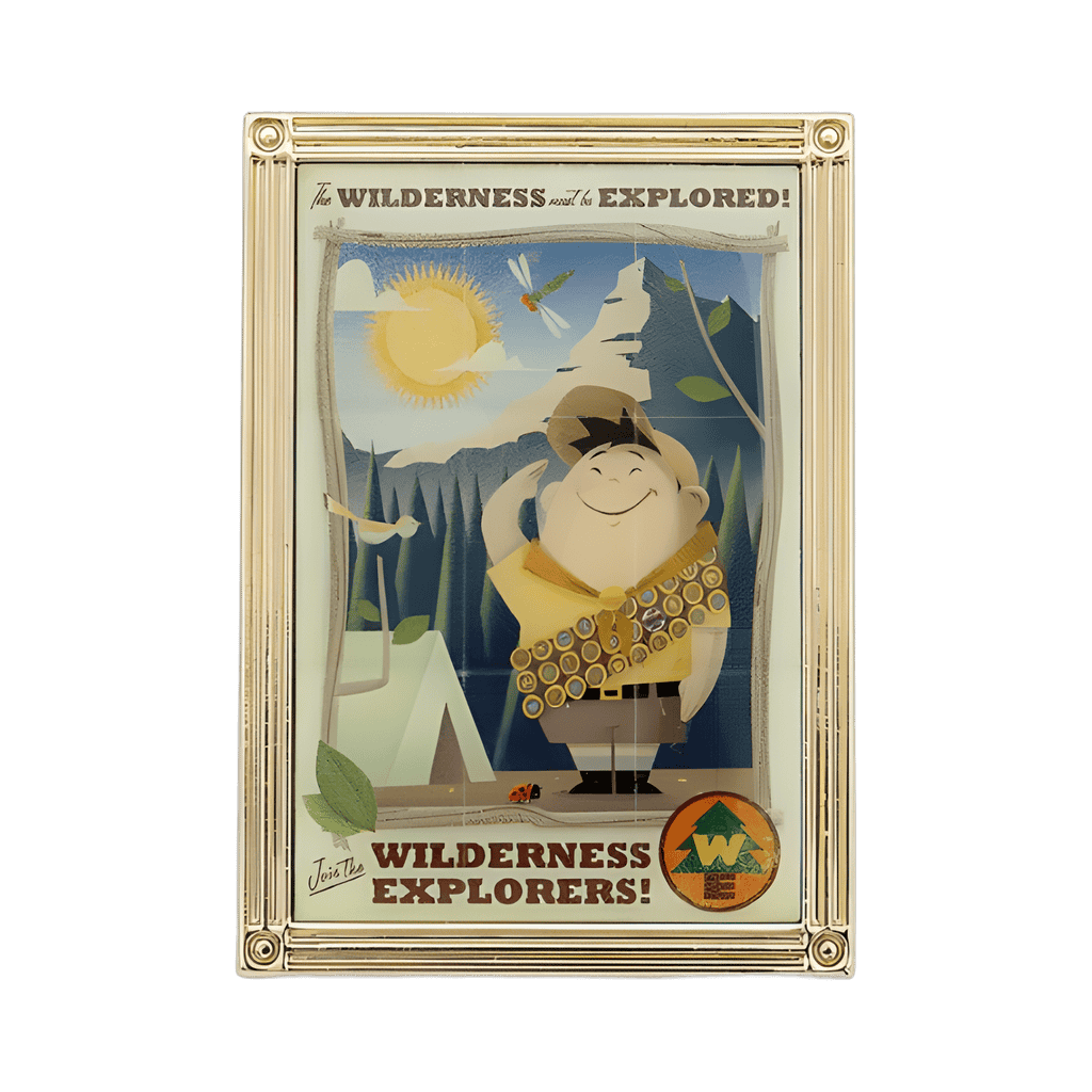 The Wilderness Must Be Explored Disney pin