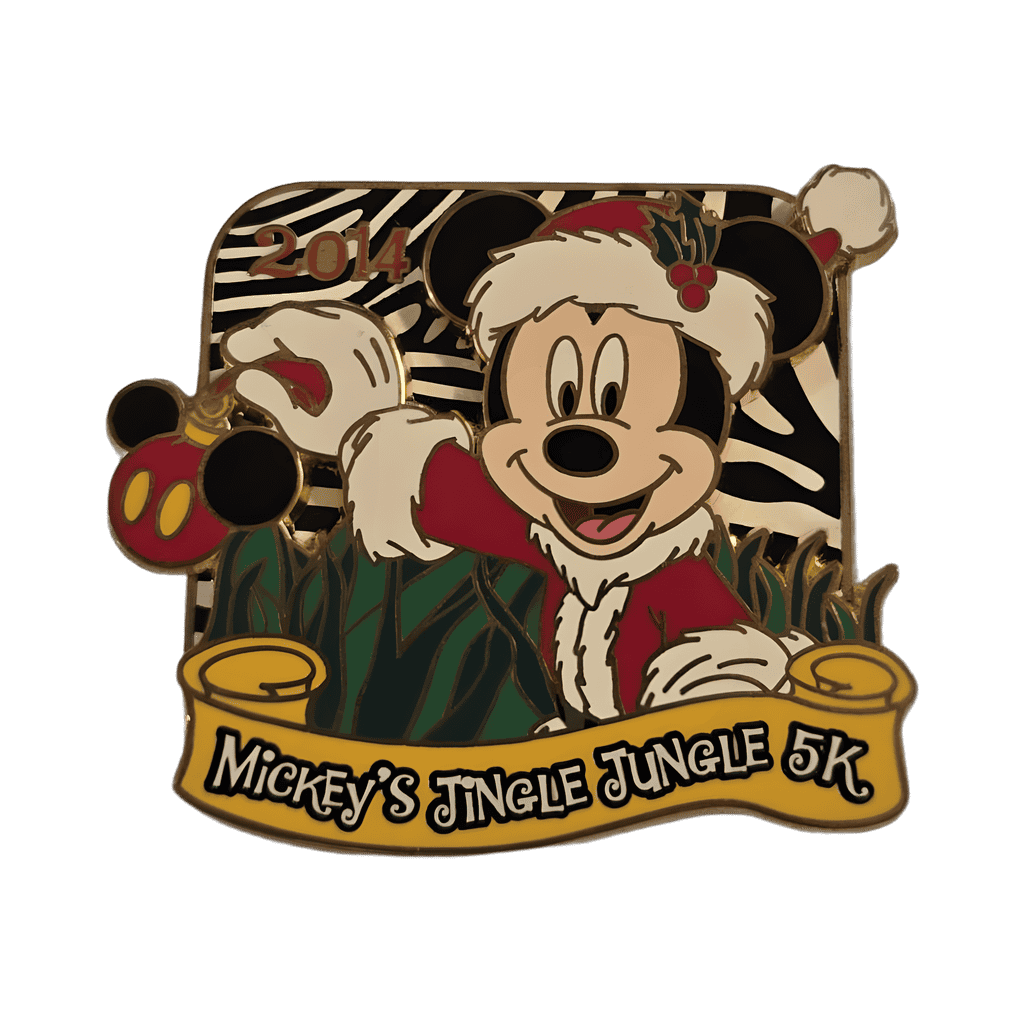 Mickey's Jingle Jungle 5K 2014 Disney pin