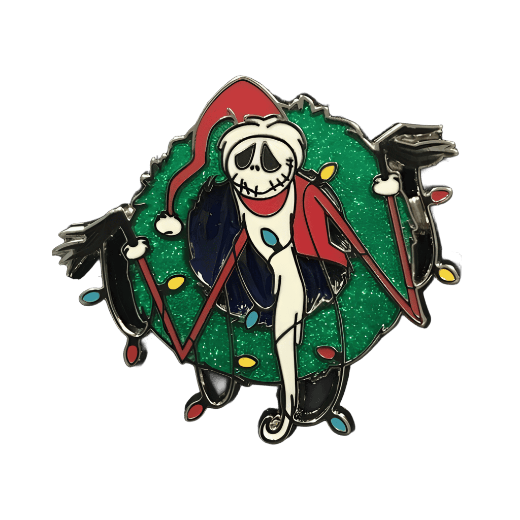 Santa Jack in Wreath Disney pin