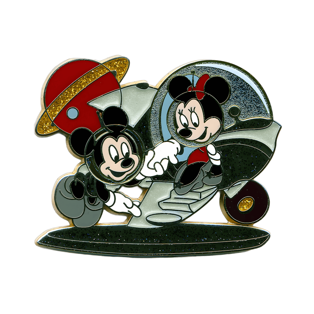 Mickey and Minnie Spaceship Pin Disney pin