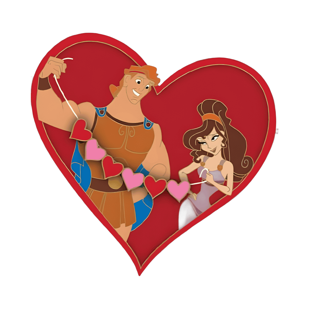 Hercules and Meg Disney pin