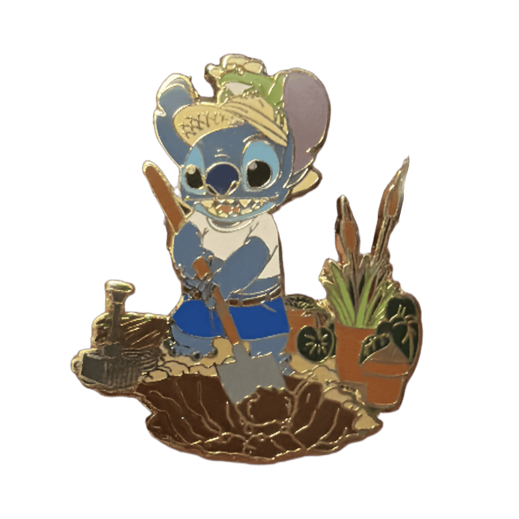 Stitch Working in the Garden Disney pin