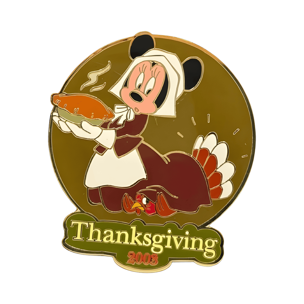 Pilgrim Minnie Holding a Pie Disney pin