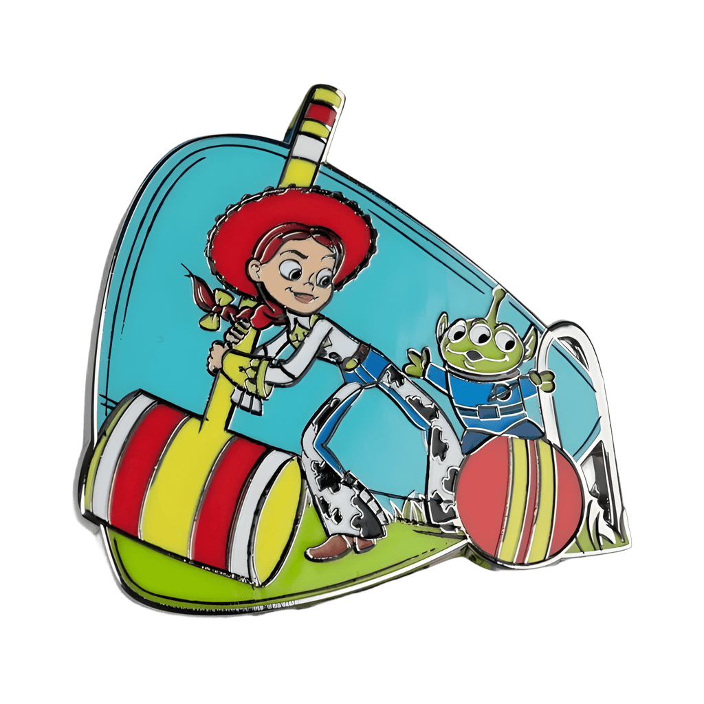 Jessie and Little Green Men Playing Croquet Disney pin