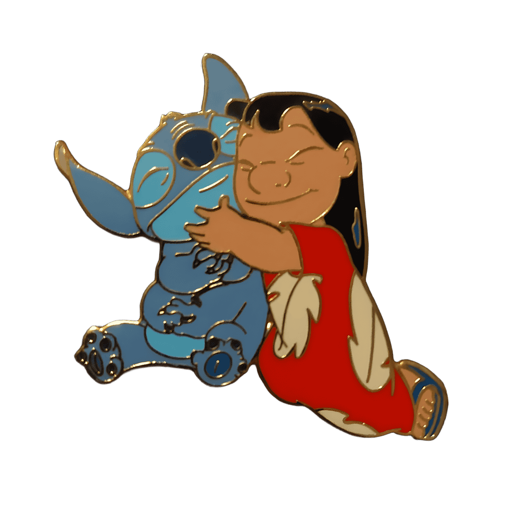 Lilo Hugging Stitch Disney pin
