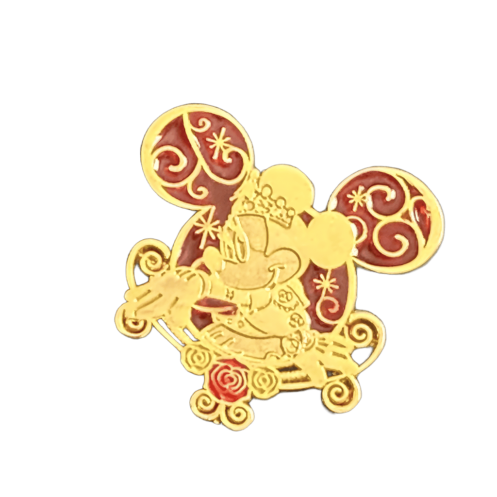 Minnie Mouse with crown and stained glass Disney pin