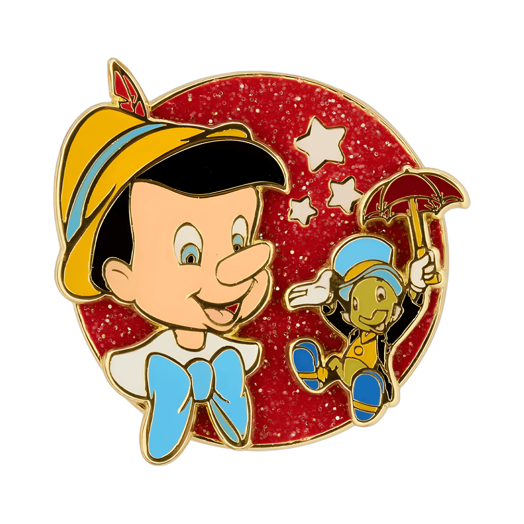 Pinocchio & Jiminy Cricket Disney pin