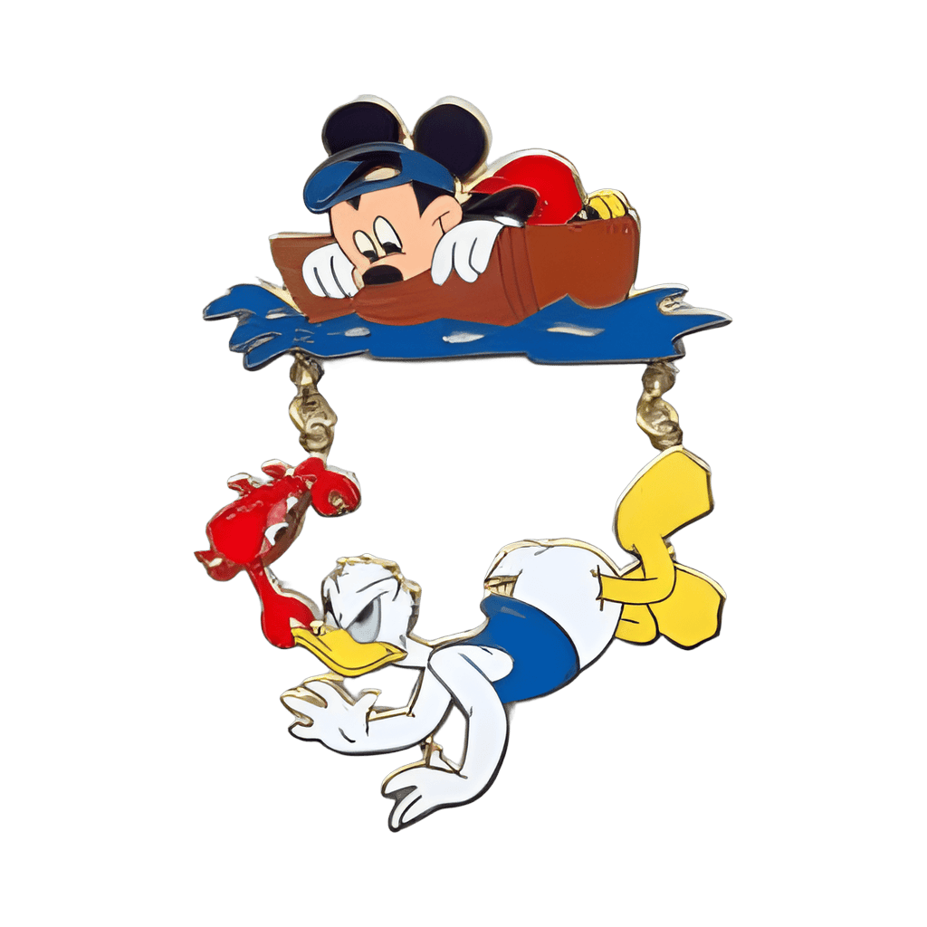 Mickey and Donald with Crab Disney pin
