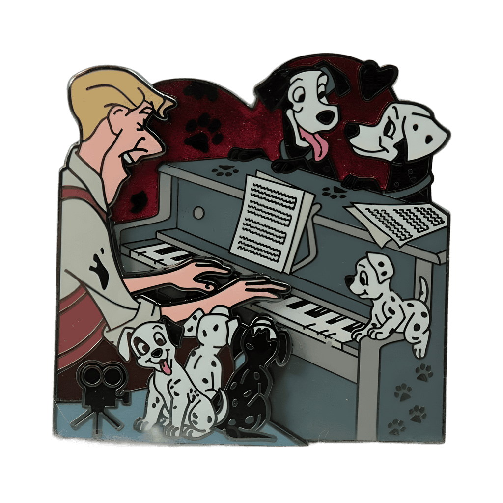 Roger Playing Piano Disney pin
