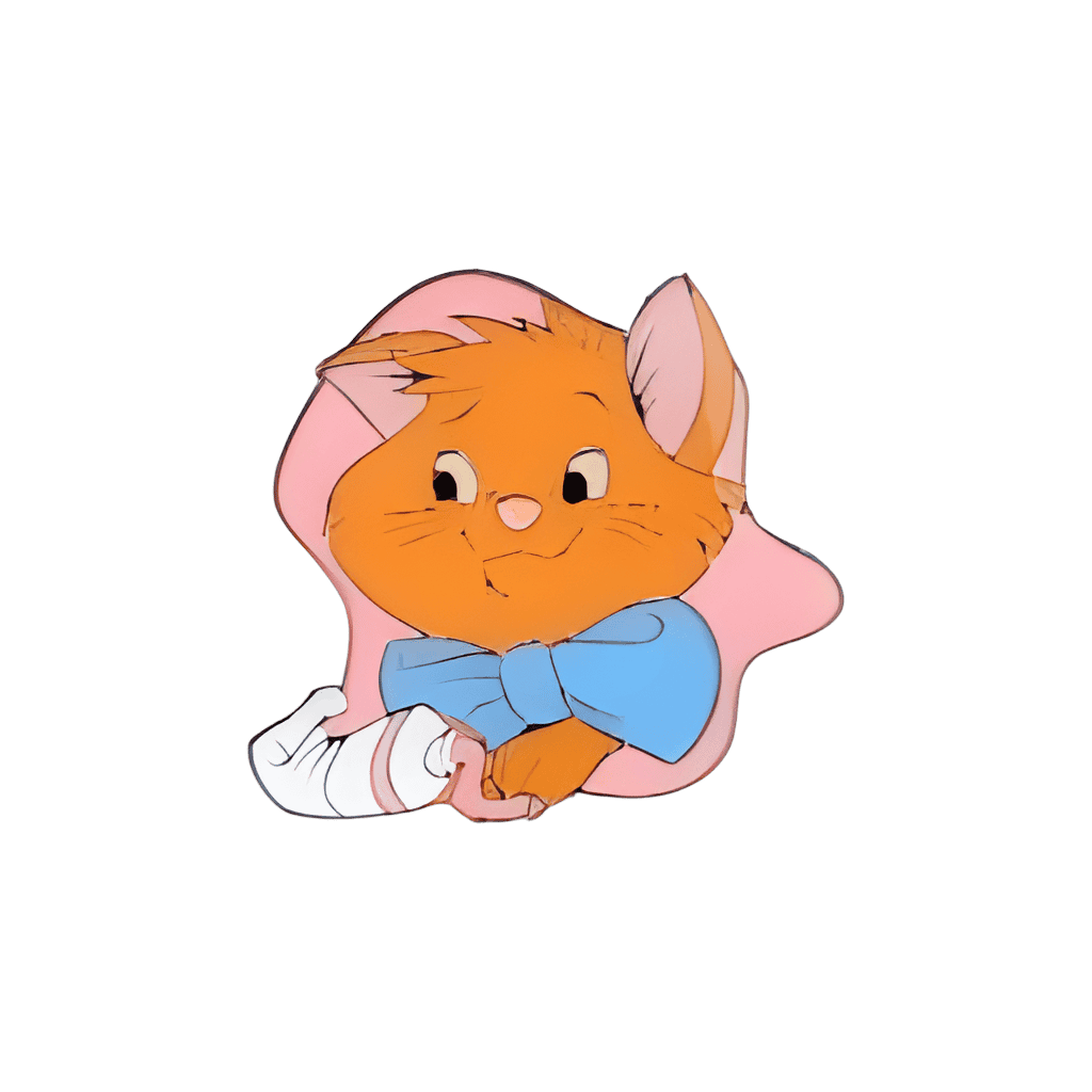 Toulouse with blue bow Disney pin