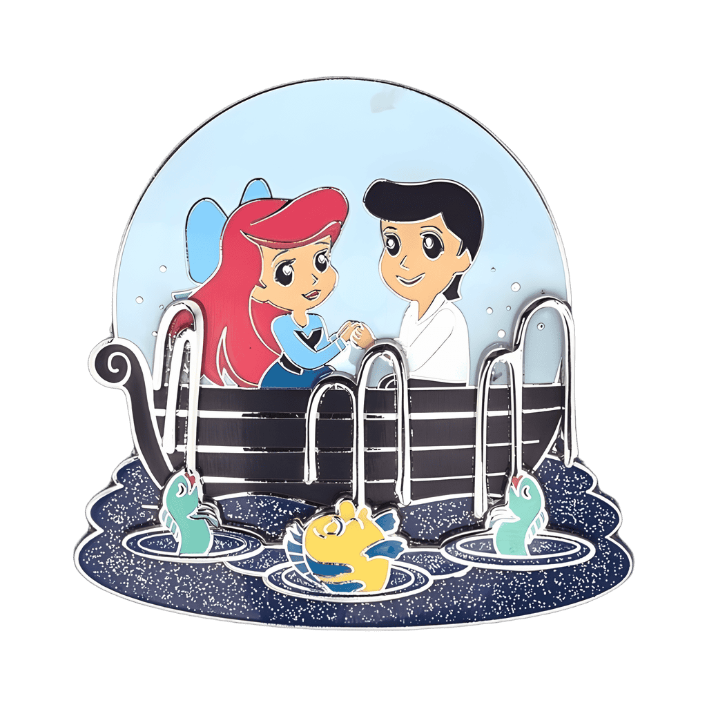 Ariel and Prince Eric Kiss The Girl Disney pin