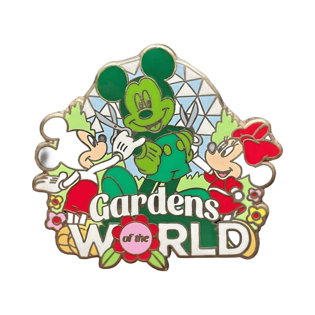 Mickey and Minnie with Mickey Topiary Disney pin