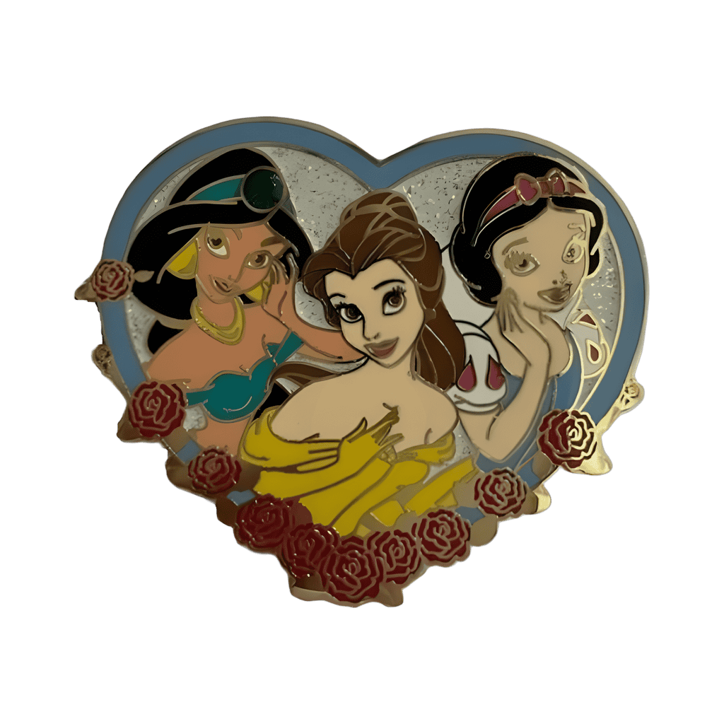 Princess Heart Jasmine, Belle, Snow White Disney pin