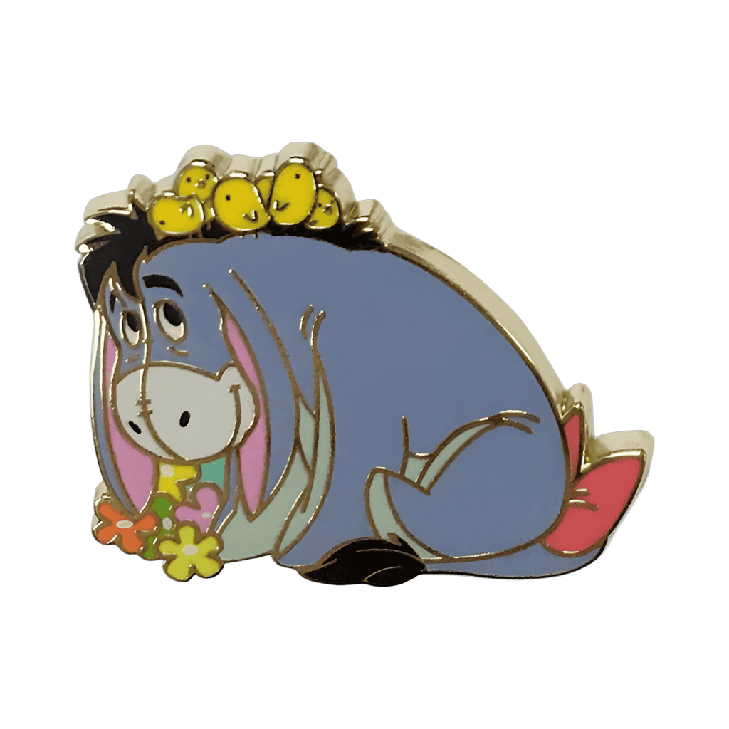 Eeyore with flowers and chicks Disney pin