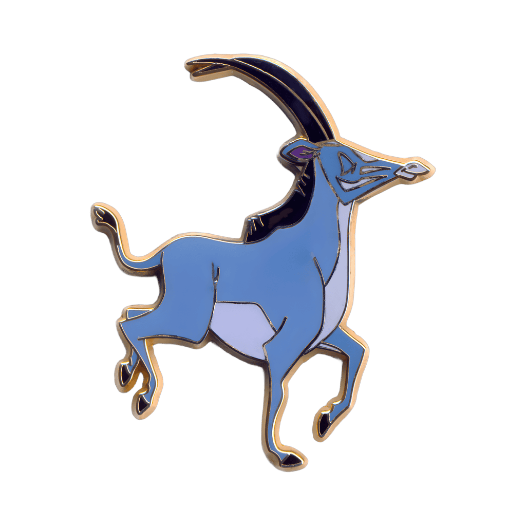 Blue Sable Antelope Disney pin