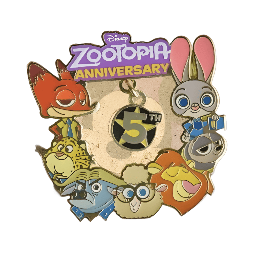 Judy and Nick Zootopia 5th Anniversary Disney pin