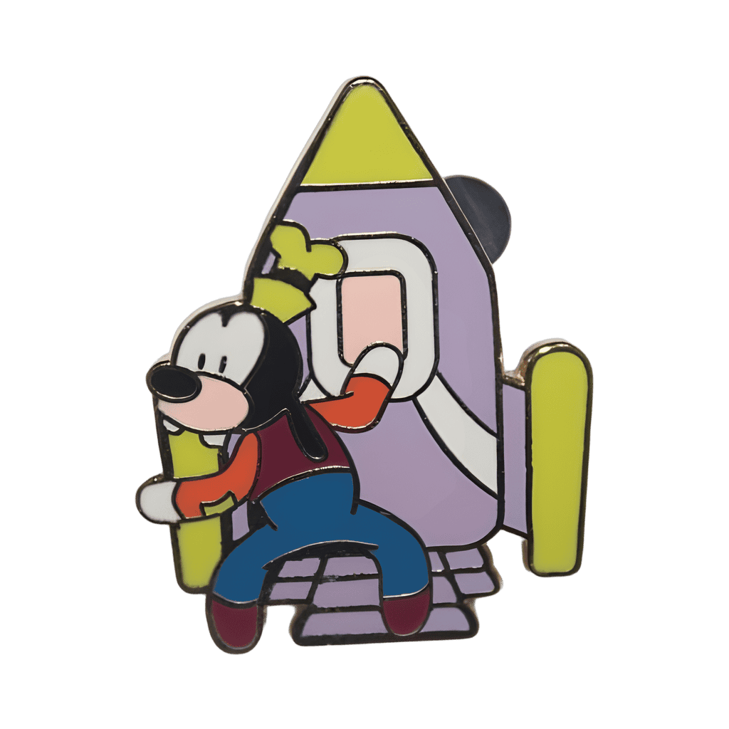 Goofy at Rocket to the Moon Disney pin