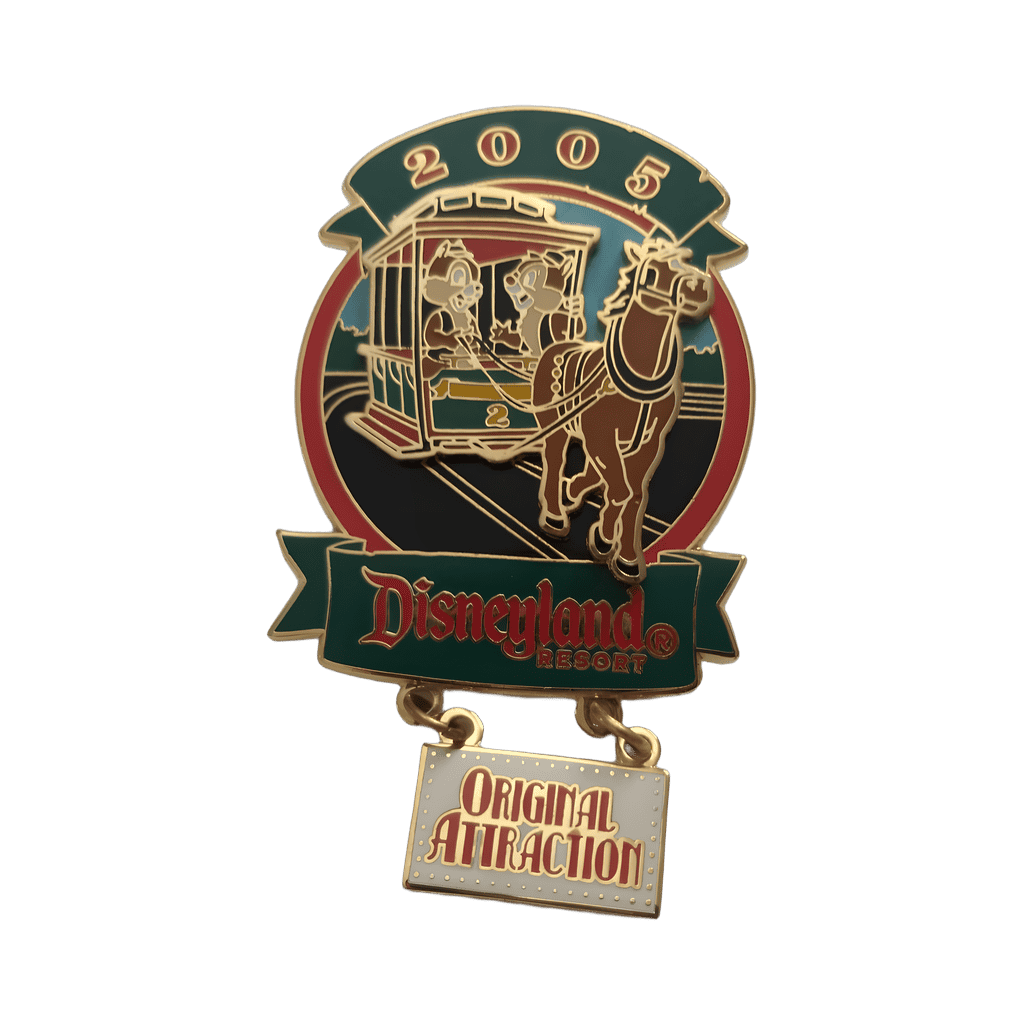 Horse Drawn Streetcar - Chip & Dale Disney pin