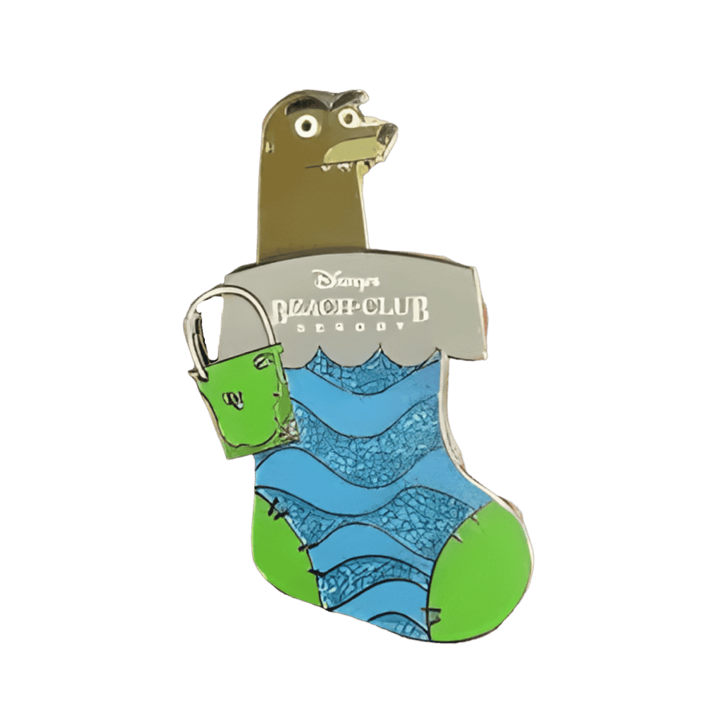 Gerald Beach Club Resort Christmas Stocking Disney pin