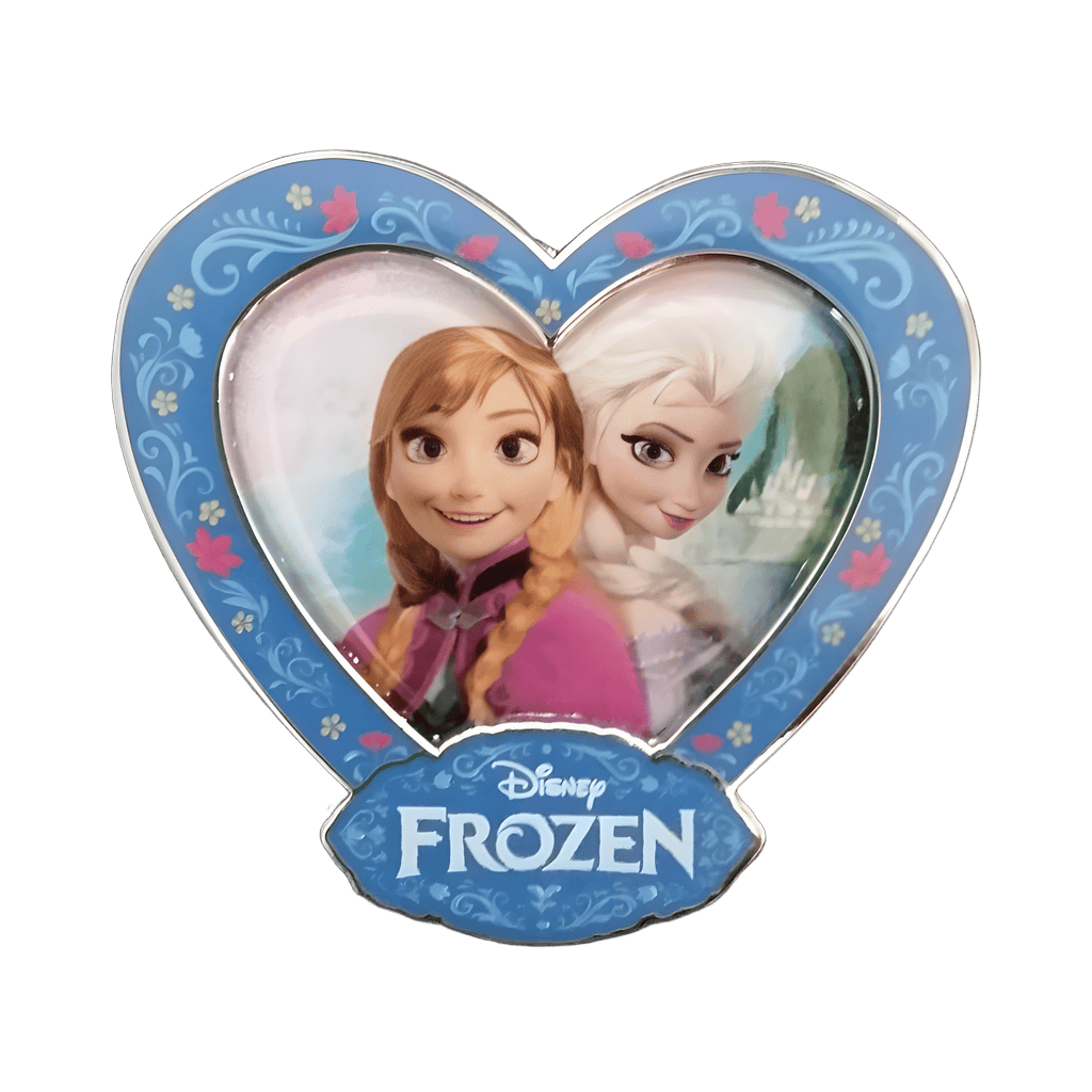 Anna and Elsa Heart Frame Disney pin