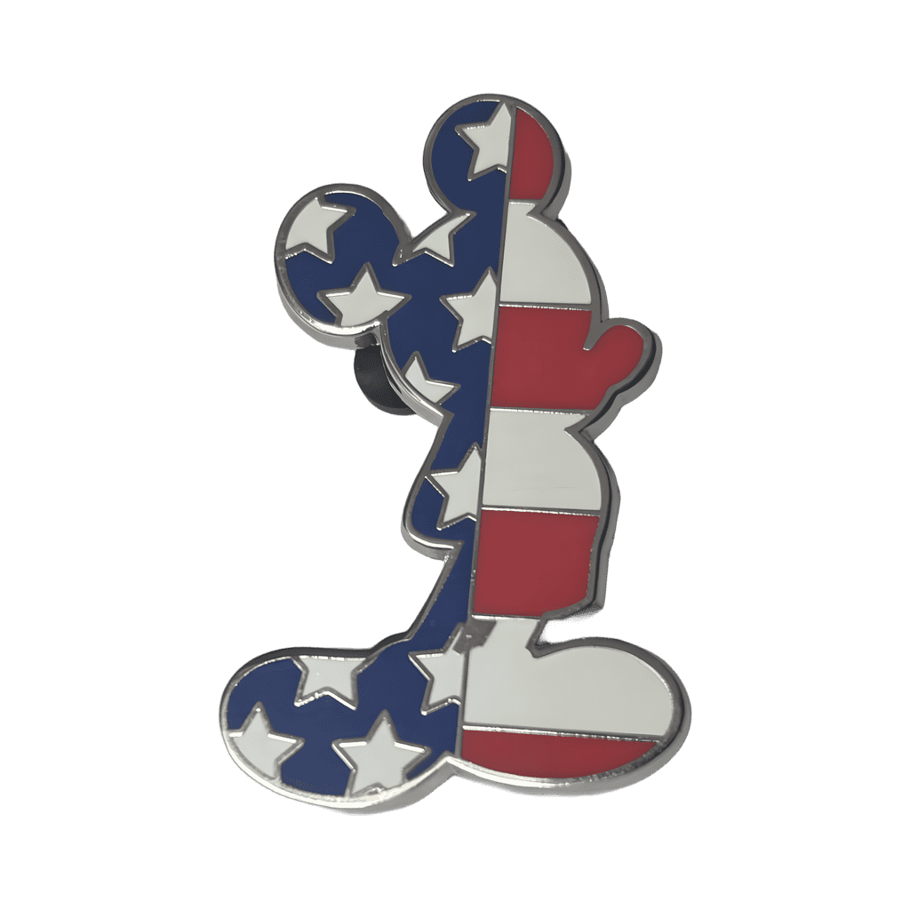 Mickey Silhouette - American Flag Disney pin