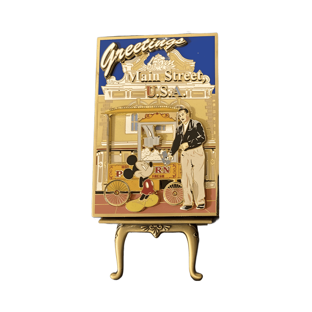 Main Street Popcorn Cart Disney pin
