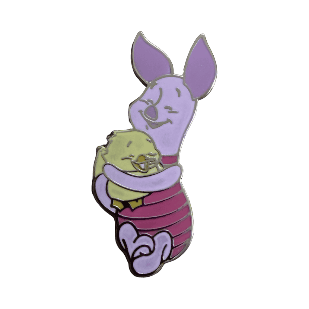 Piglet Hugging a Chick Disney pin