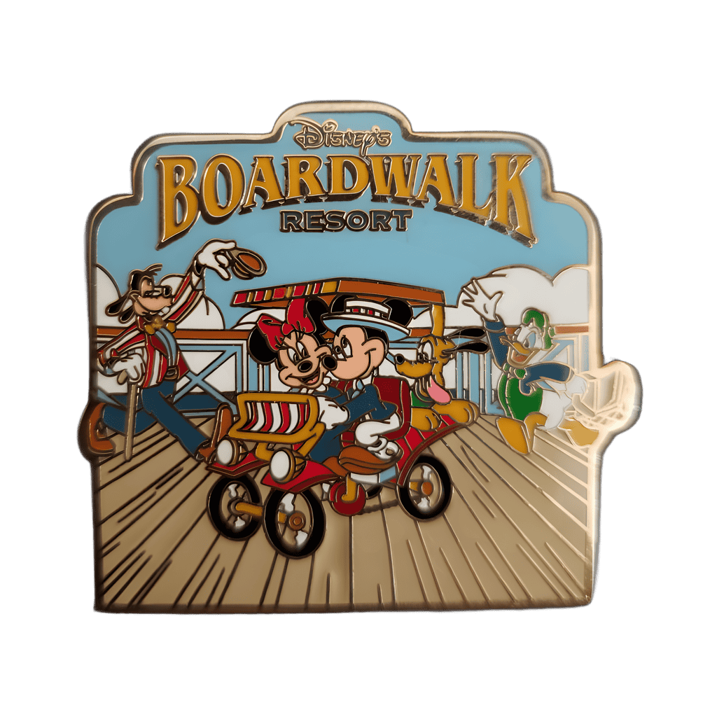 Mickey, Minnie, and Pluto Riding Surrey Disney pin