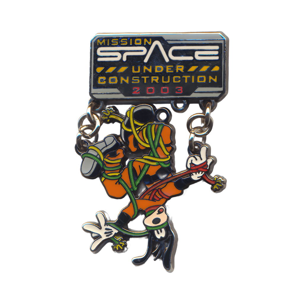 WDW - Mission Space Under Construction - Goofy Dangle Disney pin