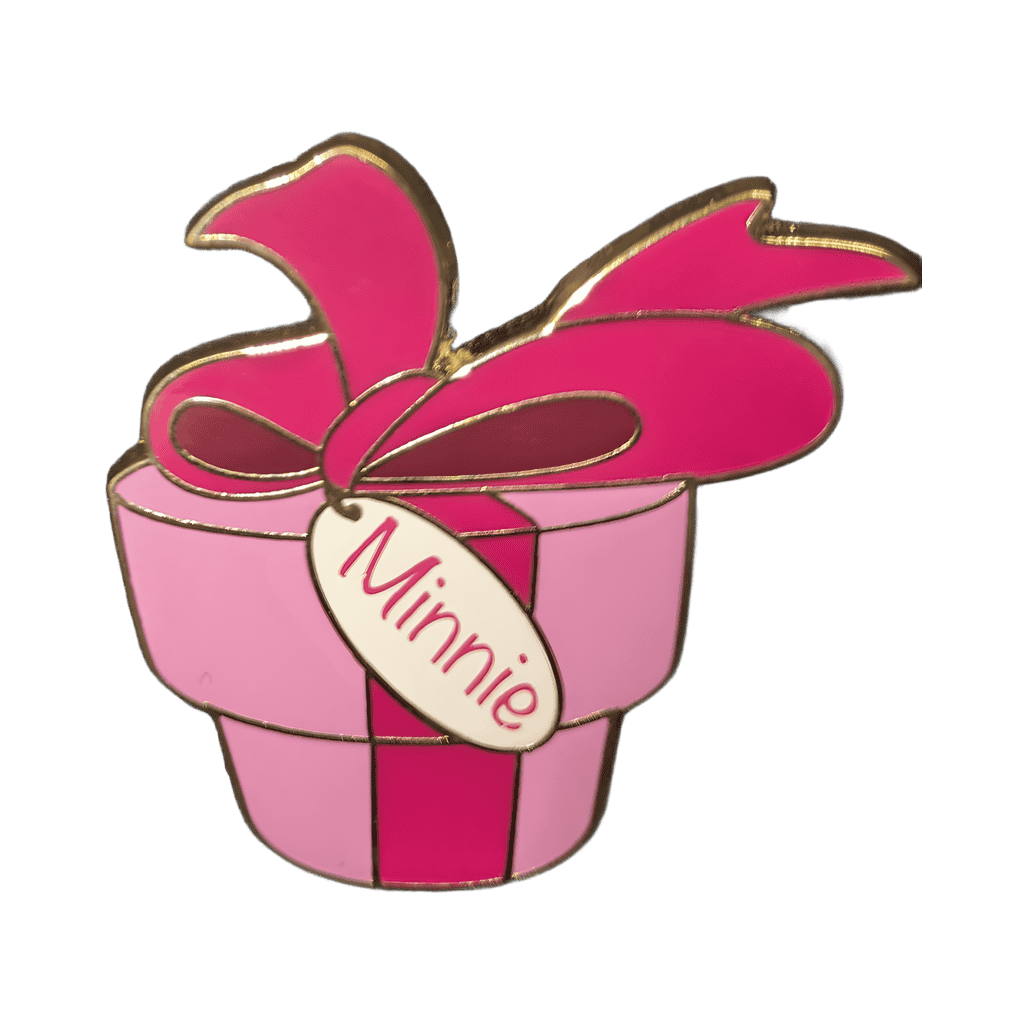 Pink Minnie Mouse Present Disney pin