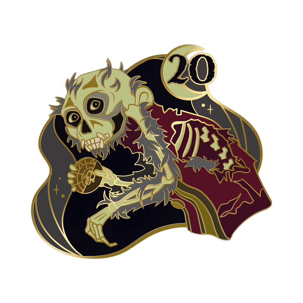 20th Anniversary - Cursed Jack the Monkey Disney pin