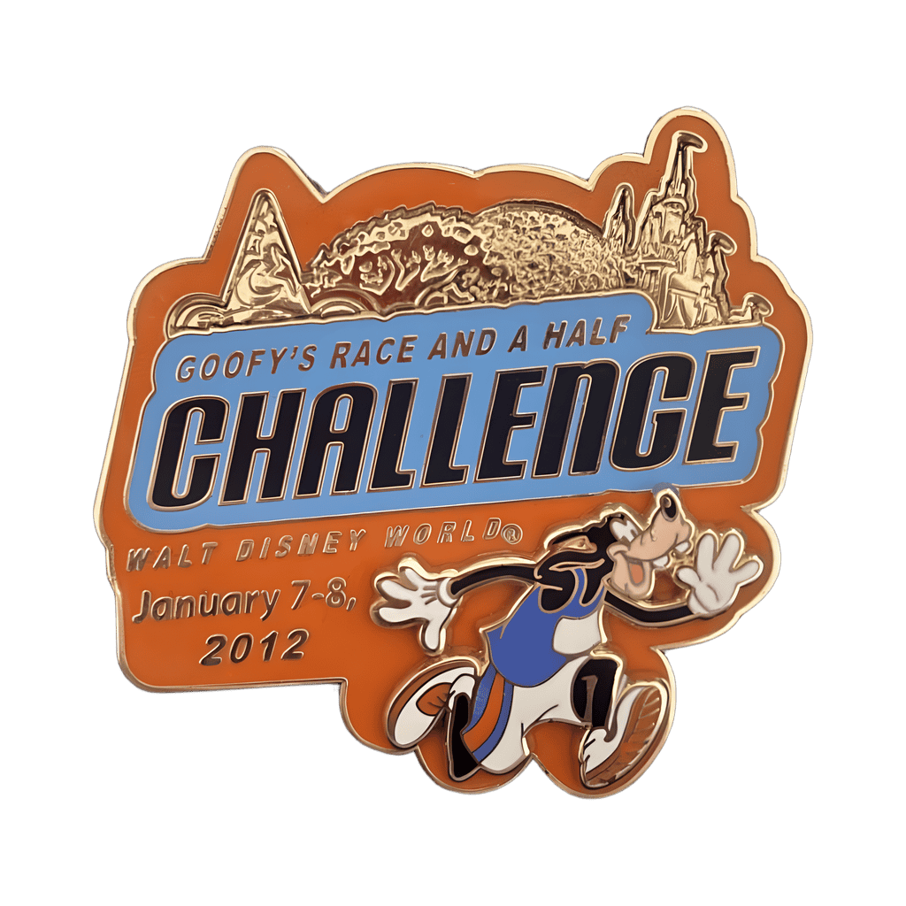2012 Goofy's Race and A Half Challenge Disney pin
