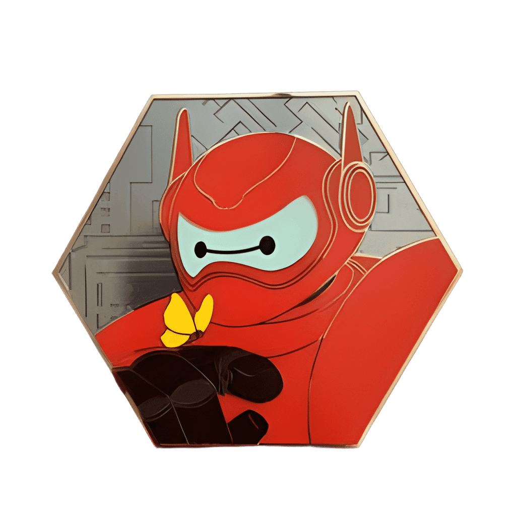 Baymax hexagon (with butterfly) Disney pin