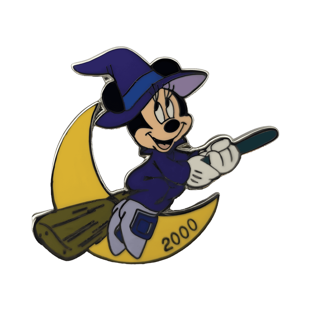 Witch Minnie Flying In Front Of Moon Disney pin