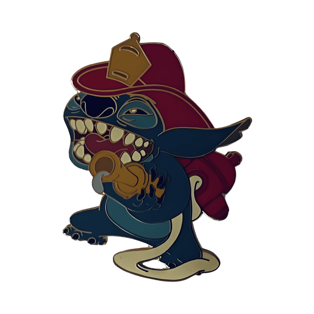 Stitch with Firehose Disney pin