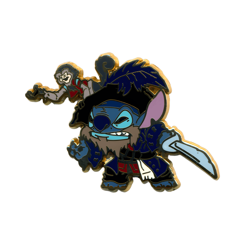 Stitch as Barbossa Disney pin