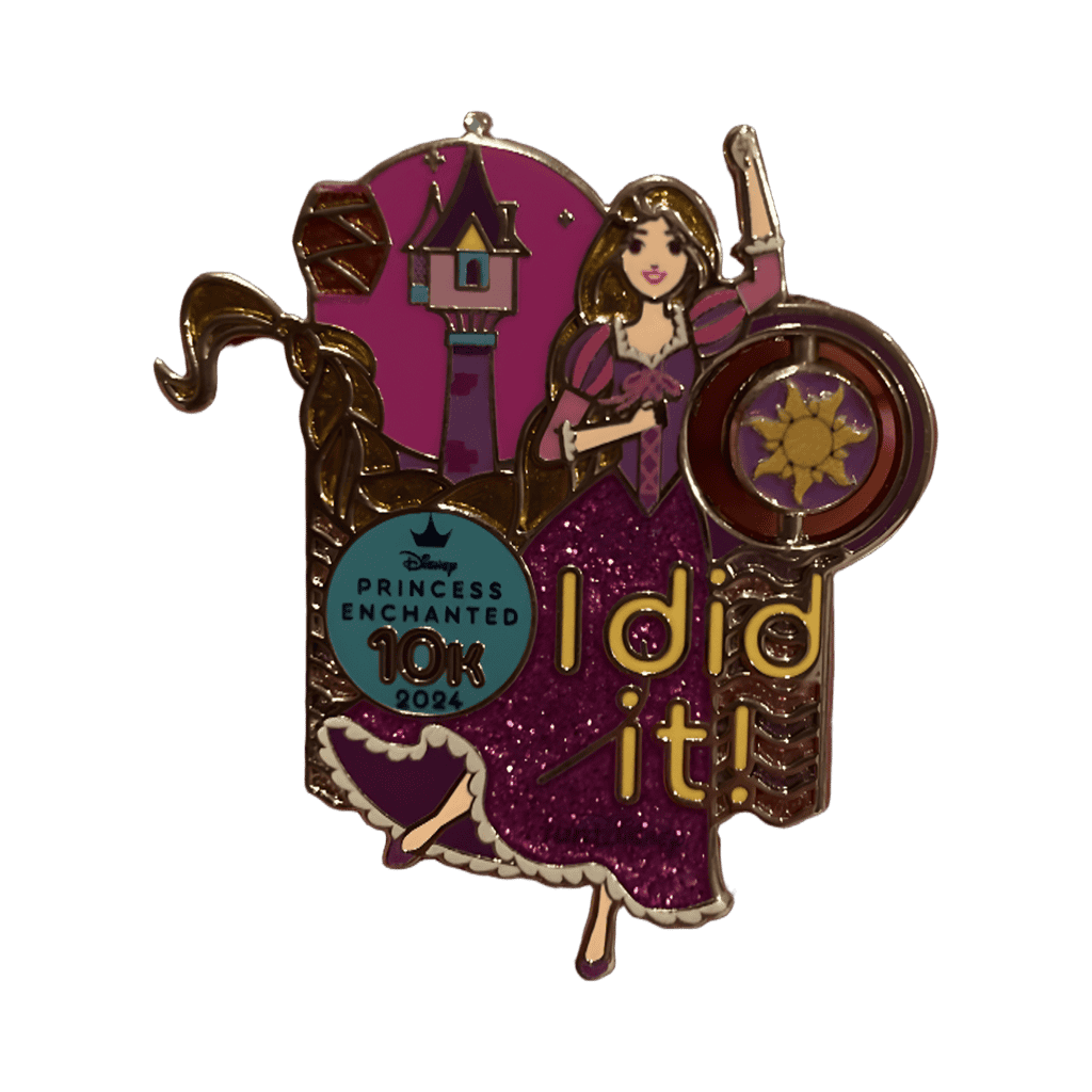 Rapunzel 10k I Did It Disney pin