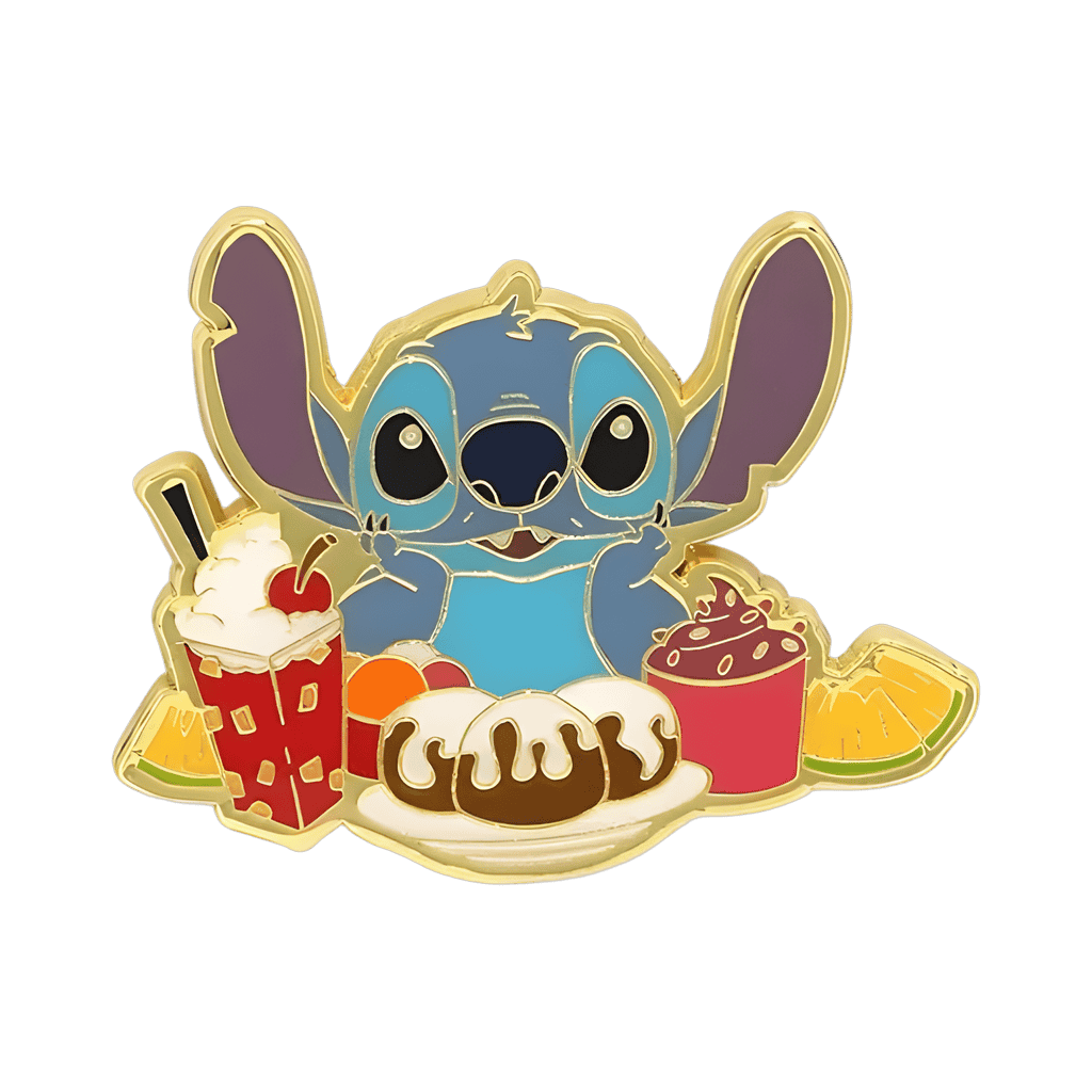 Stitch and snacks Disney pin