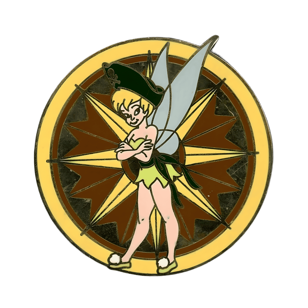 Tinker Bell on Compass Rose Disney pin